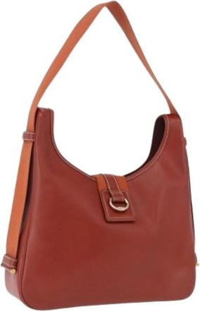 Herm&egrave;s Pre-owned Vintage Schoudertas - Dames - Vintage Schoudertas - Bruin - ONE Size - Leer - Vintage