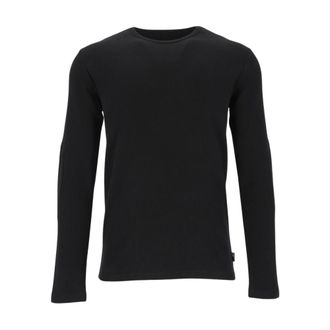 Maison Margiela Truien & Vesten, Heren, Zwart, L, Katoen, Trui met elleboogpatches