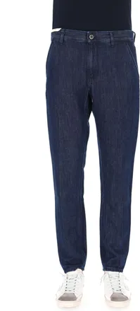 Pantaloni Torino Indie Tapered Cotton-Linen Jeans