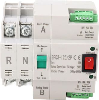 OEM Interruptor De Transferencia Autom&aacute;tica De Doble Alimentaci&oacute;n De 2 Polos, Conmutaci&oacute;n R&aacute;pida Para Pc, Ca 230 V, Para El Hogar Y La F&aacute;brica