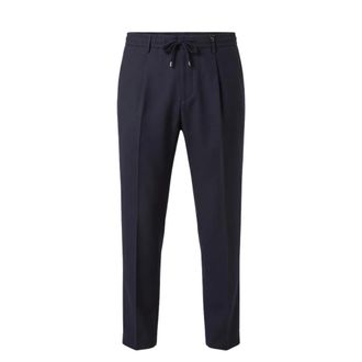 PESERICO Kostuumbroek - Heren - Broeken - Blauw - Maat: 2XL Wol