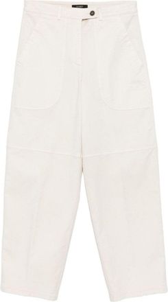 Seventy Relaxed Fit Soft Panna Cropped Trousers