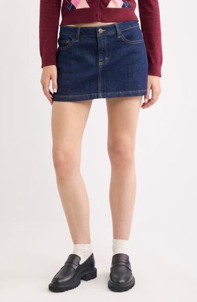 BP. Low Rise Denim Miniskirt in Highland Wash at Nordstrom, Size 26