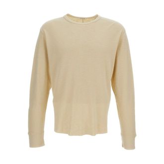 Sunflower Sweatshirts, male, Beige, Size: L Long-sleeve Waffle T-shirt