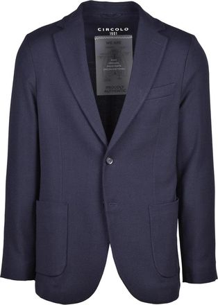 Circolo 1901 Rounded Blazer Jacket With Button Closure And Unlined Interior