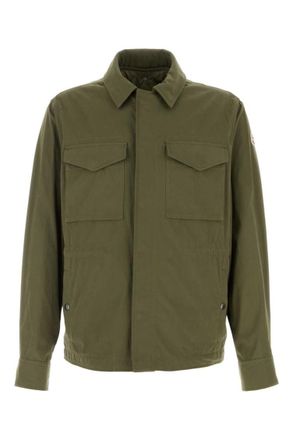 Moncler Green Shirt Collar Jacket