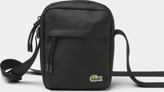 Lacoste Mens Croc-logo small crossbody bag