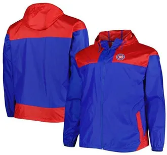 Columbia Mens Columbia Royal Chicago Cubs Flash Forward Challenger Omni-Shade Full-Zip Windbreaker at Nordstrom, Size 1Xb