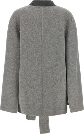 Alberta Ferretti Womens Gray Wool Cardigan Clothing