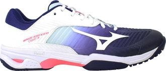 Mizuno Wave Exceed Tour 3 AC Womens Purple/White Tennis Shoes - White/Violet - Size UK 5.5