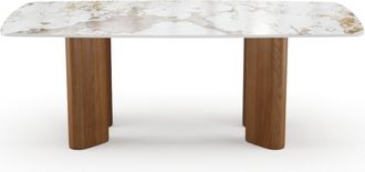 Sia Home Mesa de comedor de cer&aacute;mica pandora
