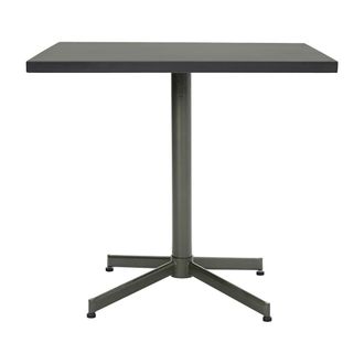 House Doctor Mesa de comedor cuadrada de metal verde 4 plazas