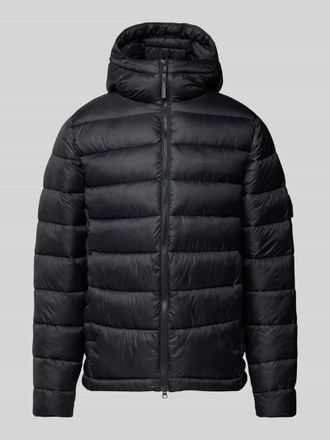 Didriksons 1913 Regular Fit Steppjacke mit Logo-Print in Black, Größe XXXL