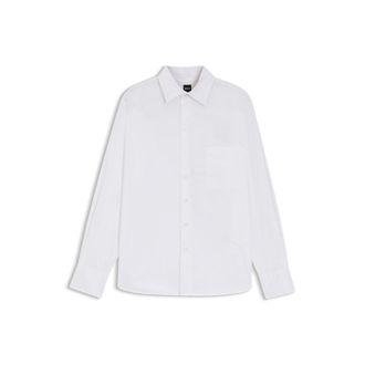 BOSS Oversize-fit blouse in cotton