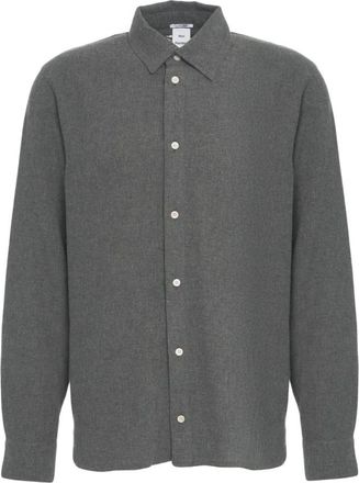 Won Hundred Klassieke Kent Kraag Shirt Grigio - Heren - Casual Overhemden - Grijs - M - Overhemden