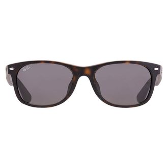 Ray-Ban Ray Ban New Wayfarer Classic Dark Grey Square Unisex Sunglasses RB2132F 865/B1 55