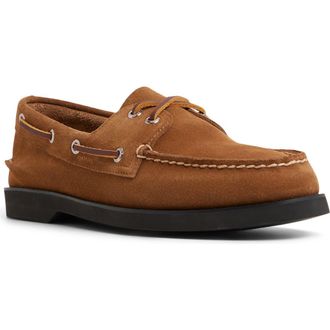 Sperry Top-Sider Authentic Original 2-Eye Double Sole Boat Shoe in Beige at Nordstrom, Size 9
