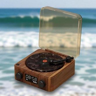 No Brand Altavoz/tocadiscos Con Iluminaci&oacute;n Ambiental Rom&aacute;ntica Ajustable (3 Configuraciones)/4 Modos De Reproducci&oacute;n, Sonido Envolvente 360&deg;, Escucha El Sonid