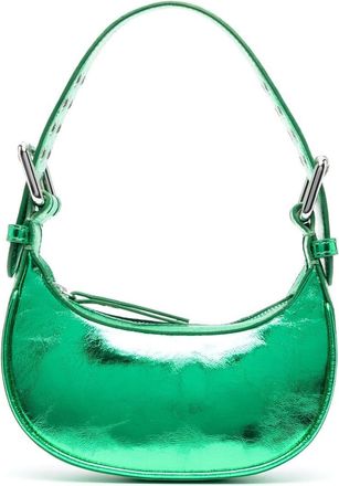 by FAR metallic-effect tote bag - women - Cotton/Lambskin - One Size - Green