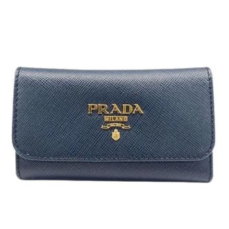 Prada Pre-owned Accessories, unisex, Blue, Size: ONE SIZE Pre-owned Vintage Keycase