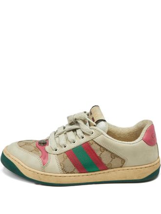 Gucci Screener canvas sneakers - Beige