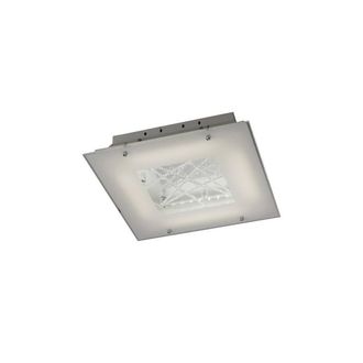 Netlighting Felix Flush Ceiling 16W LED 3600K Polished Chrome Crystal in Grey