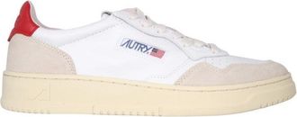 Autry Low-Top Leather Sneakers With Contrasting Heel Tab
