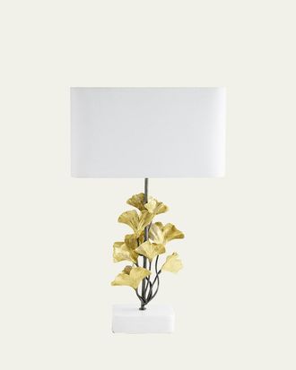 Michael Aram Golden Ginkgo Table Lamp, 27