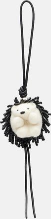 Loewe Charm per borsa Hedgehog in lana con perline