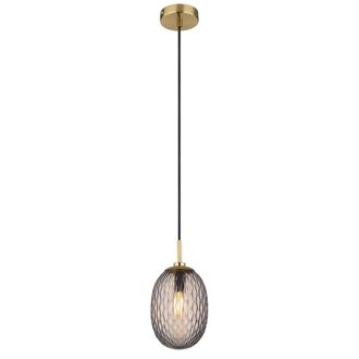 Globo Lighting L&aacute;mpara Colgante - Devin - Dorado - Vidrio - &Oslash; 15cm - E14