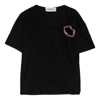 Sonia Rykiel Top in jersey rosa - - Tops - Donna - Nero - M