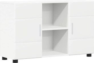 vidaXL Sideboard with Door White 88.5 x 30.5 x 55.5 cm Engineered Wood vidaXL