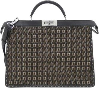 Fendi Pre-owned Vintage Handbag - Dames - Vintage Handtas - Zwart - ONE Size - Leer - Vintage