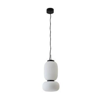Lucande Led L&aacute;mpara Colgante lucya En Blanco Hecho De Vidrio E.o. Para Sal&oacute;n & Comedor (1 Llama,) De Lucande L&aacute;mpara Colgante De Vidrio, L&aacute;mpara Colgante, L&aacute;m