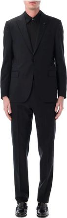 Lardini Soiree Suit - Heren - Business pakken - Zwart - XL - Wol - Kostuums
