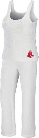 WEAR by Erin Andrews Womens WEAR by Erin Andrews Cream Boston Red Sox Plus Size Cozy Scoop Neck Tank Top & Pants Set at Nordstrom, Size 3X