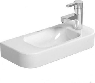 Duravit Happy D.2 Lavabo Sin Rebosadero Con Plataforma Para Grifer&iacute;a 500x220mm 1 Orificio Para Grifer&iacute;a Re Blanco - Duravit