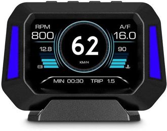 OEM Pantalla Frontal Universal Para Coche (hud) Con Veloc&iacute;metro E Inclin&oacute;metro - Sistema Dual Obd Y Gps