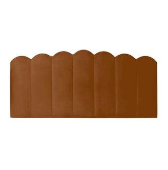 Really Nice Things Cabecero tapizado en terciopelo terracota 145x74cm