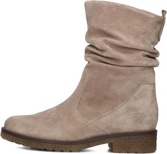 Gabor Beige Enkellaarsjes - Dames - Enkellaarsjes - Beige - 42 1/2 EU - Su&egrave;de - Schoenen