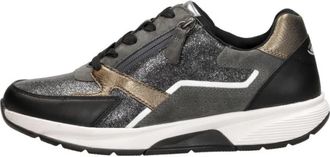 Gabor Rollingsoft Veterschoenen Laag - Dames - Sneakers - Zwart - 38 EU - Schoenen