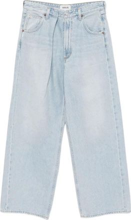 A Gold E Lichtblauwe Klassieke Vijf-Pocket Jeans - Dames - Loose Fit Jeans - Blauw - W28 - Katoen - Jeans