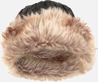 Mountain Warehouse Womens Mountain Warehouse Womens/Ladies Faux Fur Winter Hat - Grey - Size: ONE size