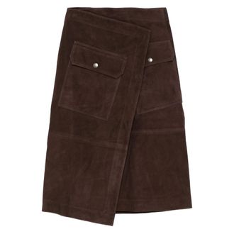 Co Flap-pocket Wrap Skirt