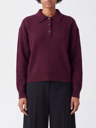 Anine Bing Polo in maglia in 100% cashmere con maniche lunghe e spalle cadute