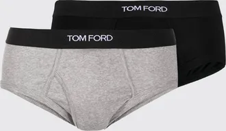 Tom Ford Set di due slip in cotone stretch con fascia logata