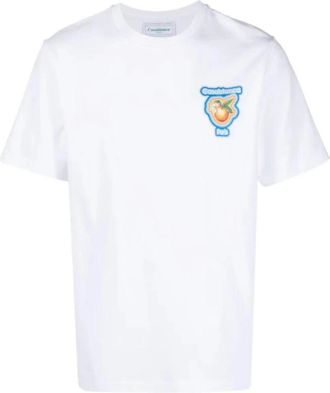 Casablanca Radiating Orange T-Shirt - Heren - T-shirts - Wit - XL - Katoen - Tops