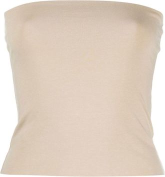 Brunello Cucinelli Beige Bandeau top