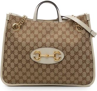 Gucci Pre-owned Gucci Medium GG Canvas Horsebit 1955 Chain Tote Ladies QU3D0S7LRVY2IWEX