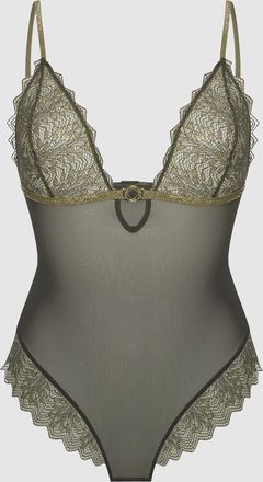 La Nouvelle Body Camelia Kaki Lace